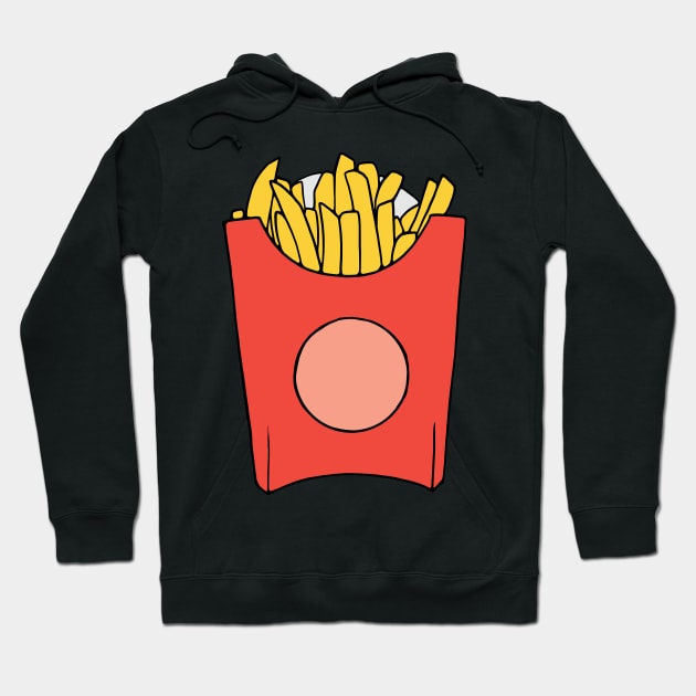 French Fries Fast Food Illustration Hoodie by murialbezanson